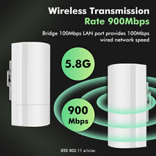 5.8G Point to Point Wireless Bridge Wired 100Mbps Outdoor CPE 1.3mi Waterproof picture