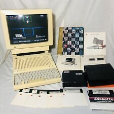 Vintage Apple IIC Color Monitor + Computer A2S4000 W/ MANUALS GAMES DISCS LOT picture