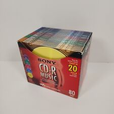 Sony Cd-R Pack of 20 Color Collection Music Slim Jewel Cases 80 Min picture