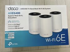 TP-LINK Deco XE75 AXE5400 Wi-Fi 6E Router Mesh System - White (3-Pack) picture