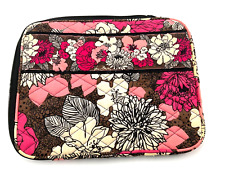 Vera Bradley Mocha Rouge Zipper Case iPad Tablet Holder Travel Quilted 10” x 8” picture