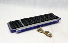 Vintage Apple M2452 iMac USB Keyboard 1998 Translucent Purple/Dark Blue RARE picture