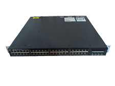 Cisco Catalyst 3650 WS-C3650-48PS 48-Port Gigabit Managed PoE+ w/ 4X1G Uplink picture