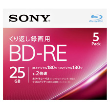 SONY BD-RE 25GB 5 Pack Repeatable Recording 1-2x Speed Blu-ray Disc 4K picture