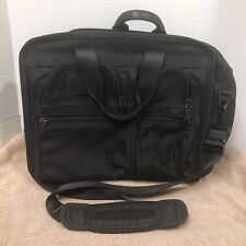 TUMI Alpha T-Pass 26145DH Travel Bag Black Expandable Laptop Brief Luggage picture