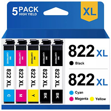 5PK 822XL T822XL Ink Cartridge for Epson Workforce Pro WF-3820 WF-4820 WF-4833 picture