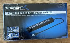 Sabrent 13 Port High Speed USB 2.0 Hub with Power Adapter and 2 Switches HB-U14P picture