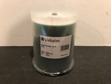 New Sealed Verbatim CD-R 700MB 52X White Inkjet Printable 100pk Spindle 95251 picture