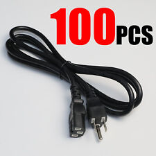 100 LOT AC Power Cord Cable Desktop Monitor Computer 6ft PC Printers picture