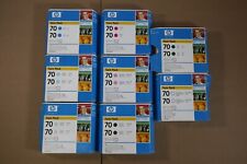 8 OEM HP 70 Designjet Z2100, Z3100 Twin Pack Inks CB399A,42A,43A,44A,46A,48A,51A picture