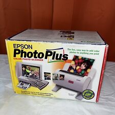 Epson Photo Plus Color Digital Scanner 1 Brand New 1996 Vtg. Windows Version (J) picture