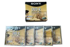 New Sealed Sony DVD-R Blank Media Discs 5 Pack With Cases 120 Min 4.7GB picture