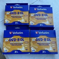 3-Pack Verbatim 8.5 GB 4X Speed DVD-R DL Daul Layer Recordable Discs Jewel Cases picture