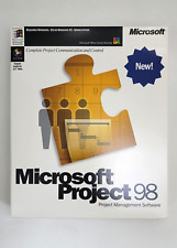 Microsoft Project 98 Software Full Version (Open Box New, without Shrink Wrap) picture