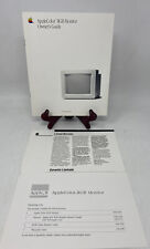 Vintage 1989 Apple AppleColor RGB Monitor Owner's Guide W Warranty Card picture