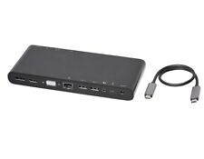 Aluminum Type-C Docking with DisplayPort, HDMI, VGA, 4 USB-A, Ethernet, 75W picture
