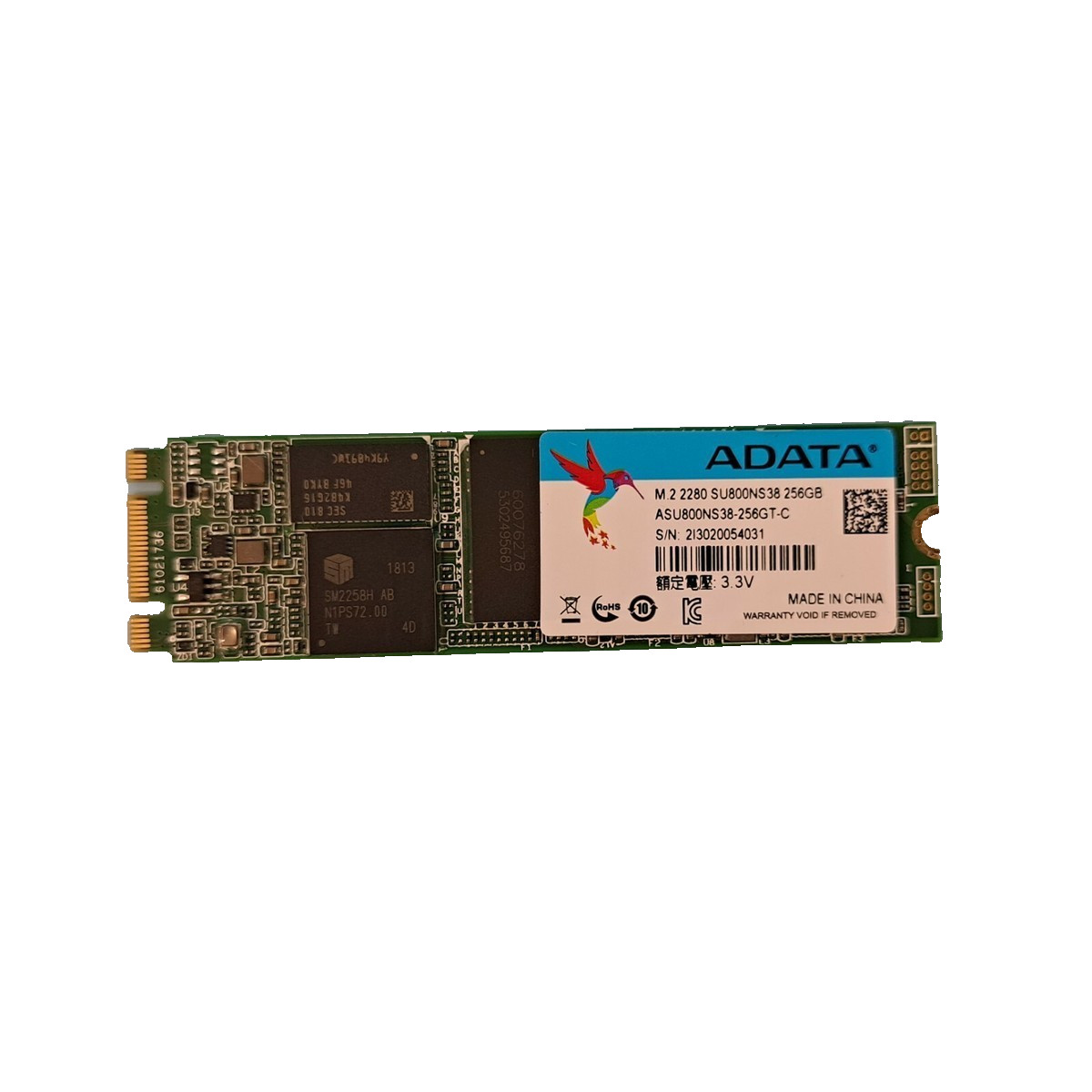 ADATA SU800NS38 256GB M.2 2280 Internal SSD ASU800NS38-256GT-C Solid State Drive