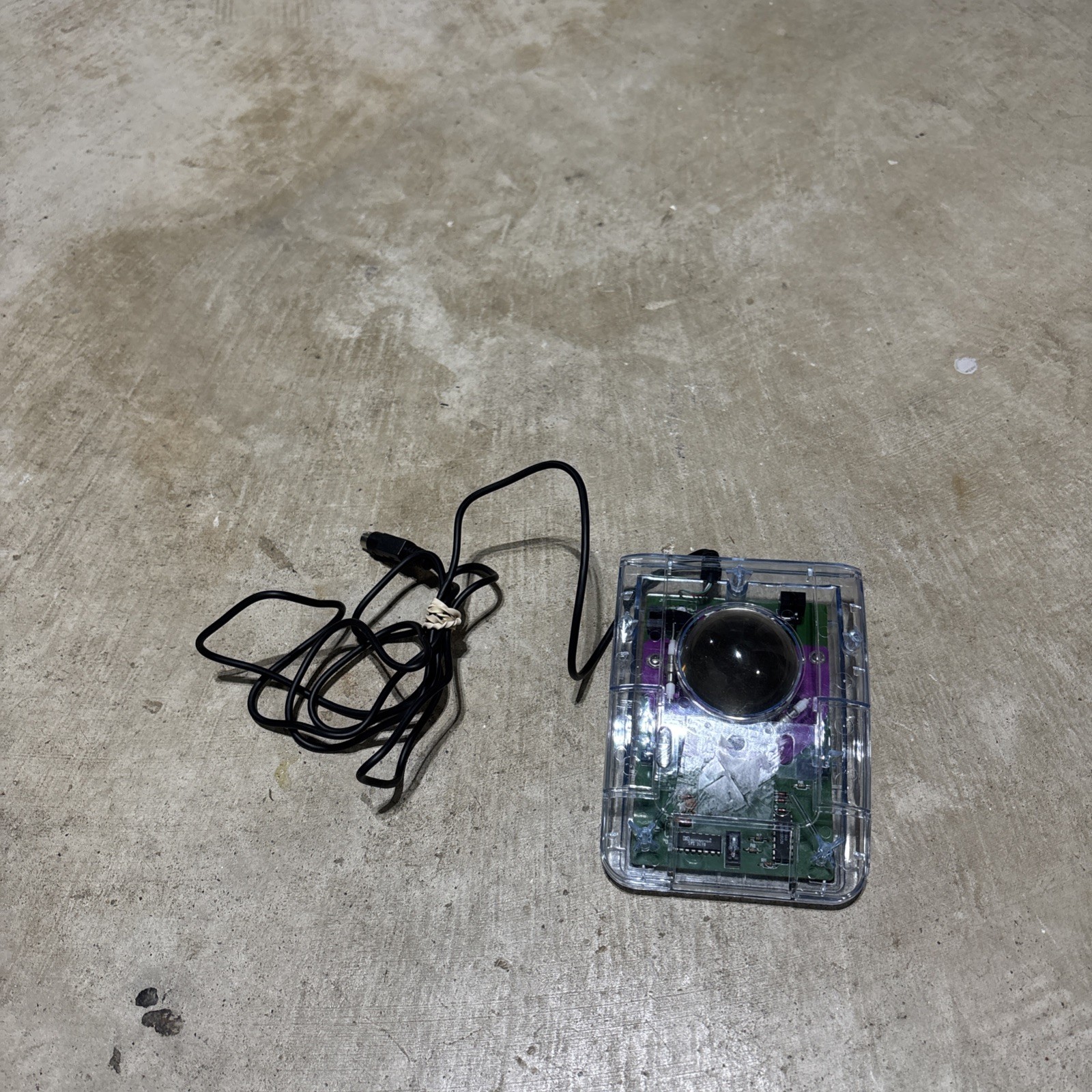 MOUSE COMMODORE AMIGA ATARI PC CRYSTAL TRACKBALL PC #173445