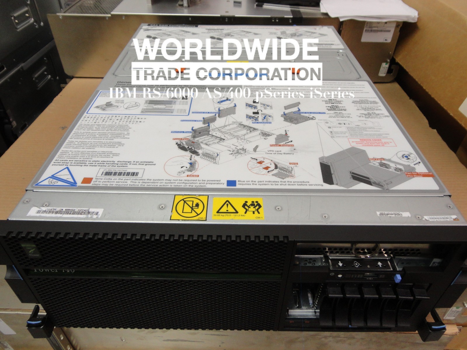 IBM 8205-E6B P740 3.7GHz 12-Core POWER7 message to configure, 4 month warranty