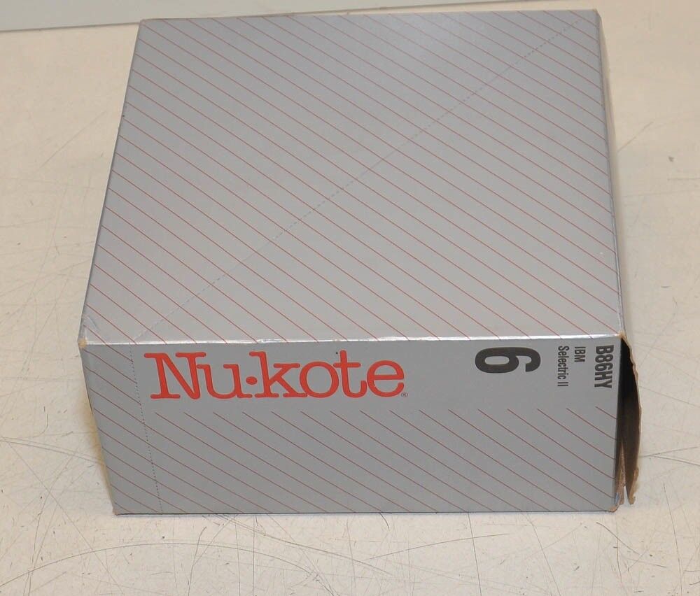 Box of (6) Nu-kote IBM Selectric II Ribbons B86HY