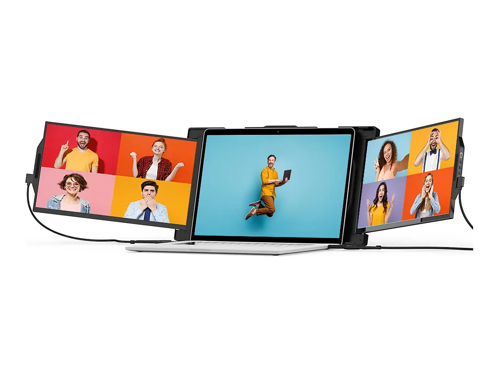 Trio Max Tri-screen 14"  101-1004p04 Portable Laptop Monitor