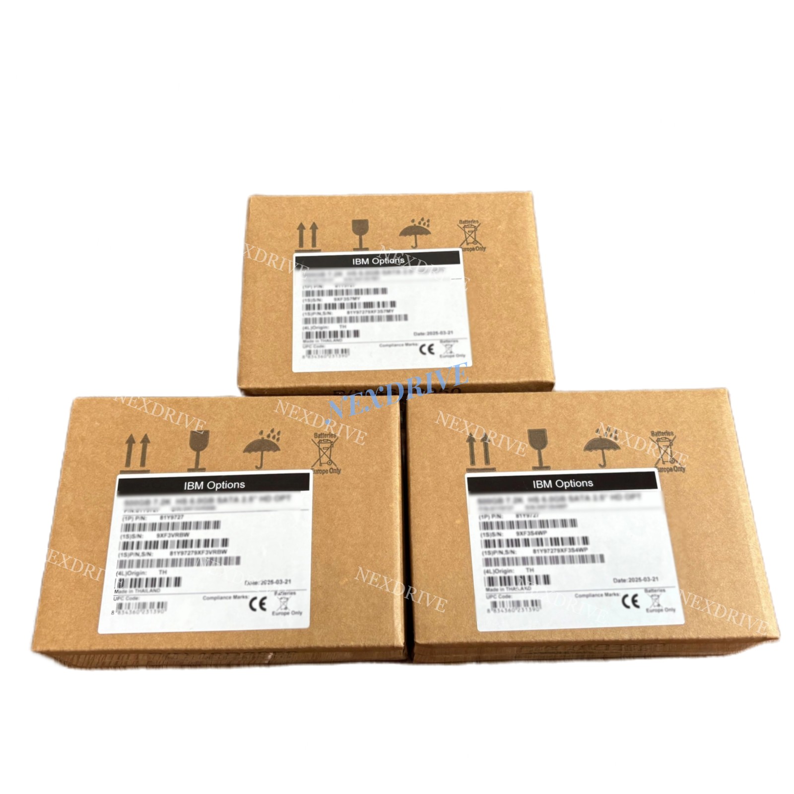 IBM 01NN790 01NN791 1.8TB 10K 2.5" SAS 12Gbps Storwize V3700 Storage HDD Drive