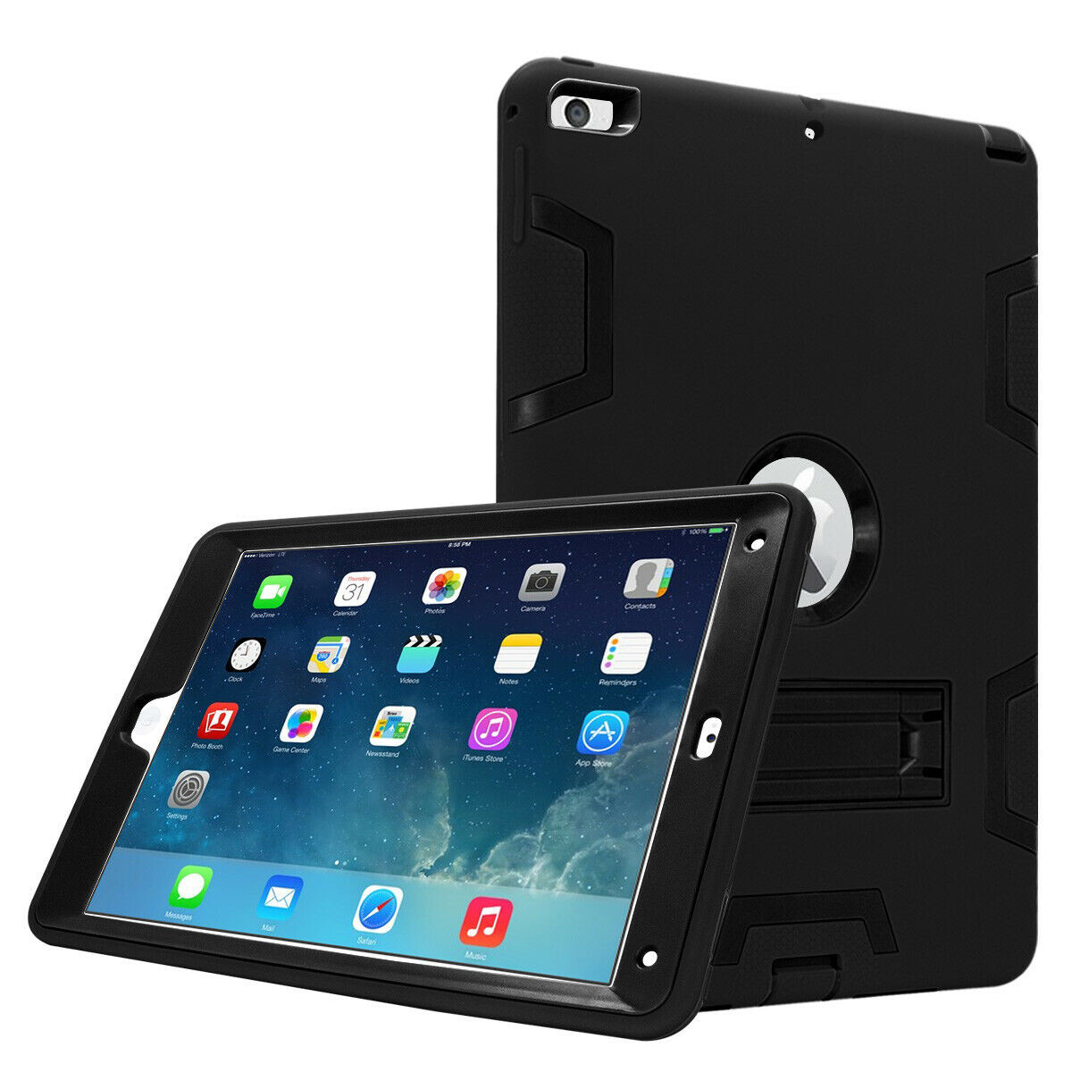 Hybrid Heavy Duty Protective Case for Apple New iPad 9.7'' 2018 / 2017 5 6th Gen