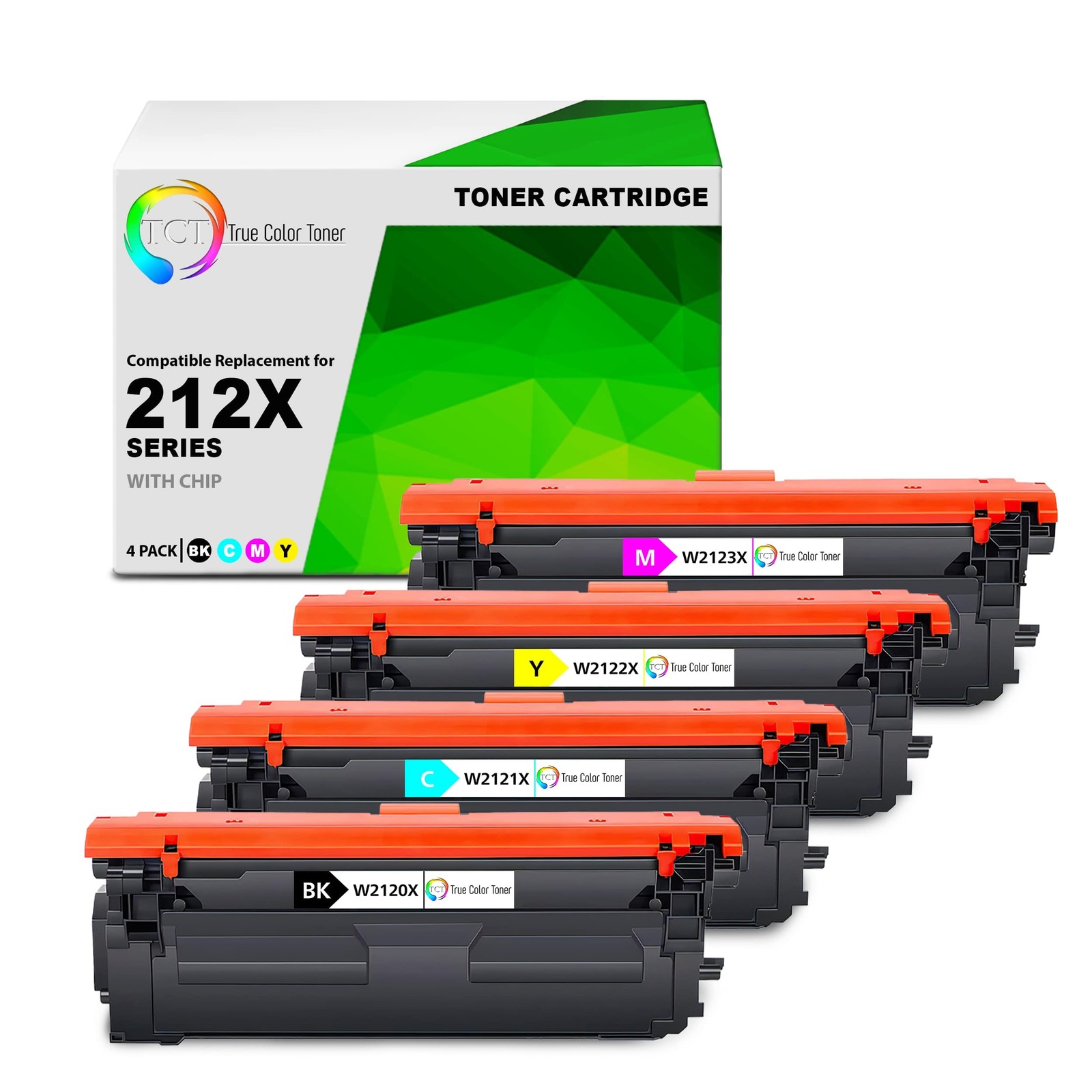 4 Pack TCT Premium 212X BCYM HY for Compatible HP LaserJet MFP M578c Toner
