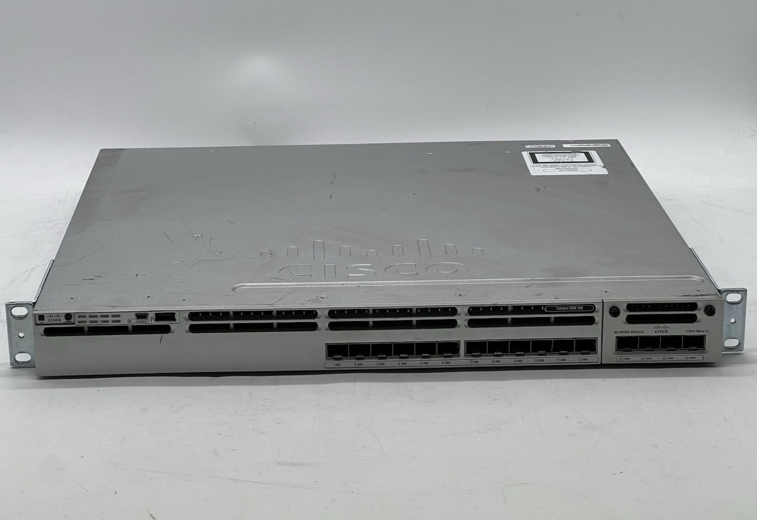 Cisco Catalyst (WS-C3850-12S-E) 12 Port Rack Mountable Switch-No Power Cord