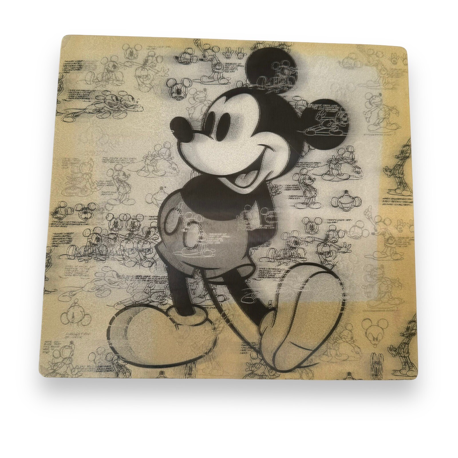 Mickey Mouse Disney 3D Pad Computer Software Mousepad Rubber Vintage Thick Pad