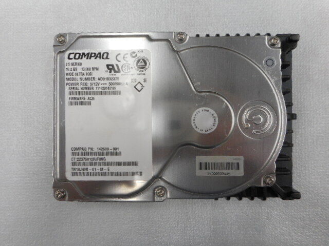 HP/Compaq 142688-001 18GB 10000 RPM Ultra-3 SCSI Hot-Swap Hard Drive.