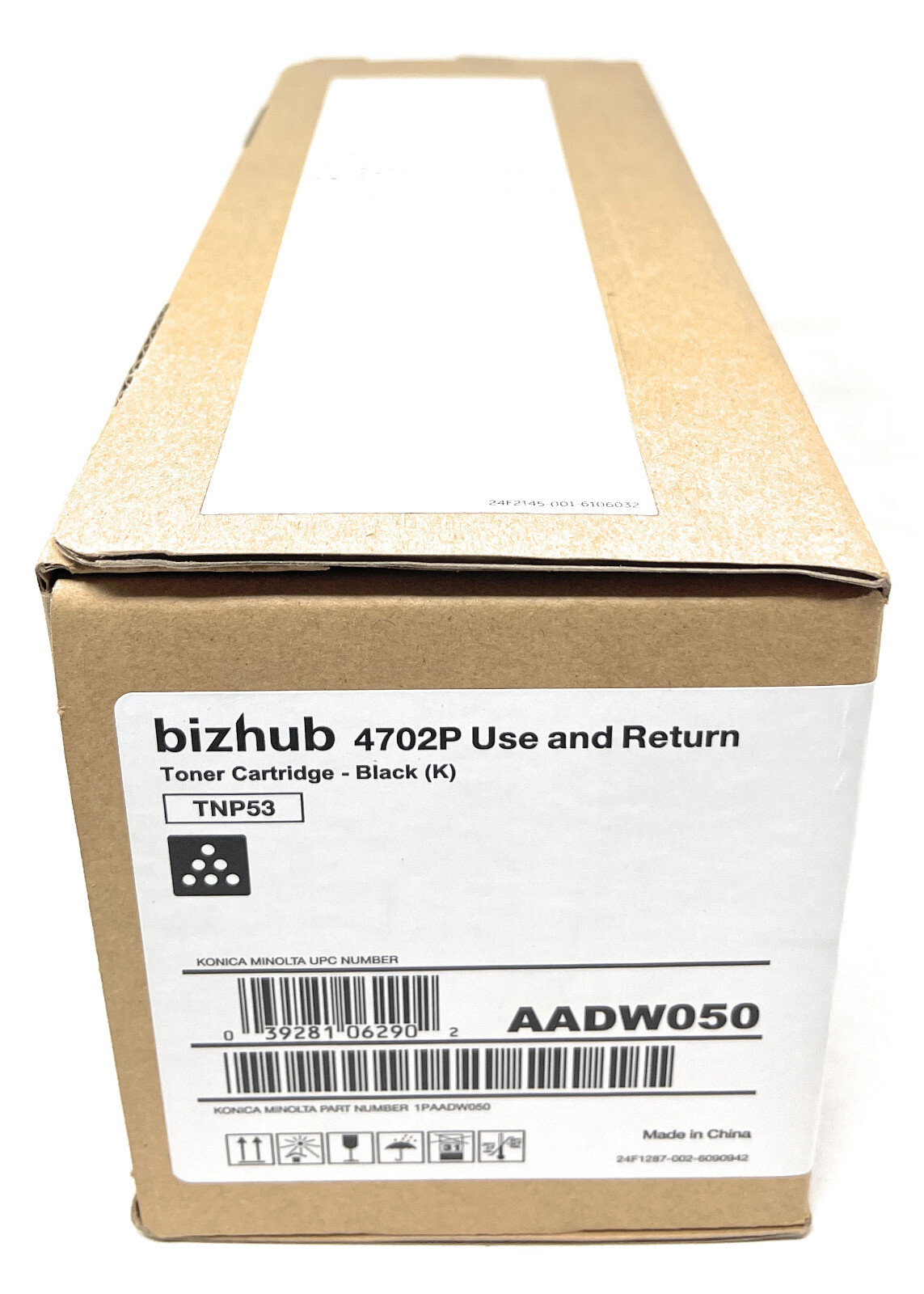 KONICA MINOLTA AADW050 TNP53/TNP56 GENUINE BLACK TONER BIZHUB 4702P [A BOX]