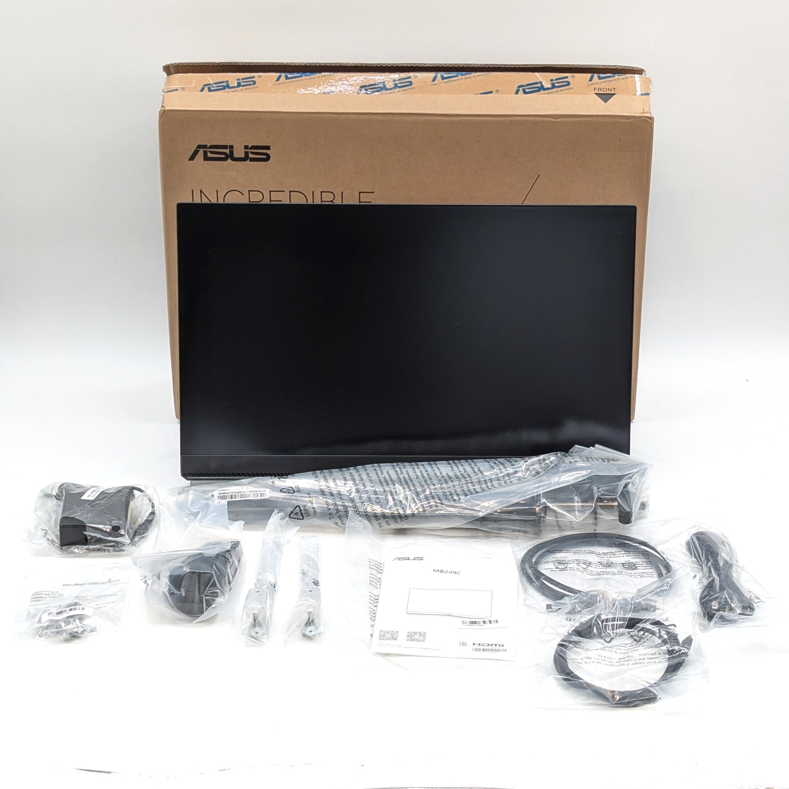 ASUS ZenScreen 24" 1920 x 1080 75Hz 5ms IPS LCD Portable Monitor (MB249C) Black