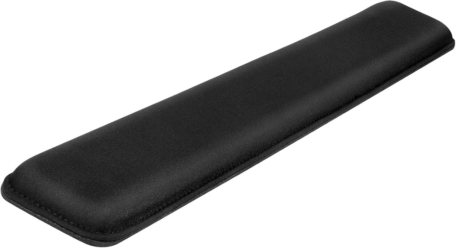 Black Ergonomic Wrist Pad - Cooling Gel, Stitched Edges, & Anti-Slip Base 17.7''