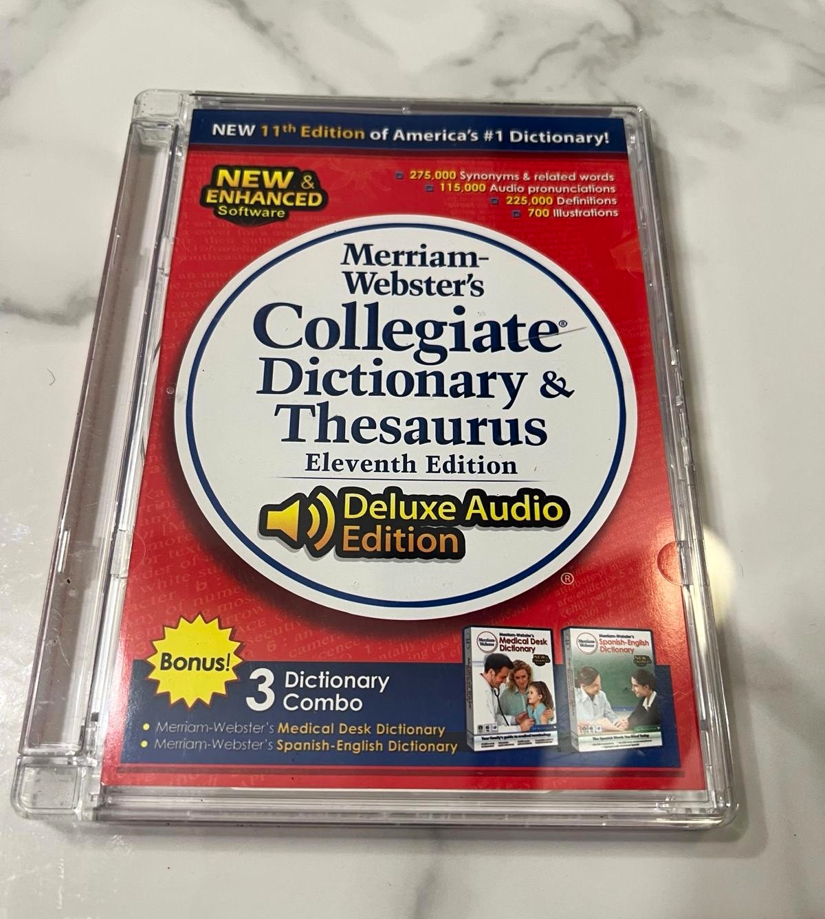 Merriam-Webster's Collegiate Dictionary & Thesaurus 11th Ed Deluxe Audio DVD