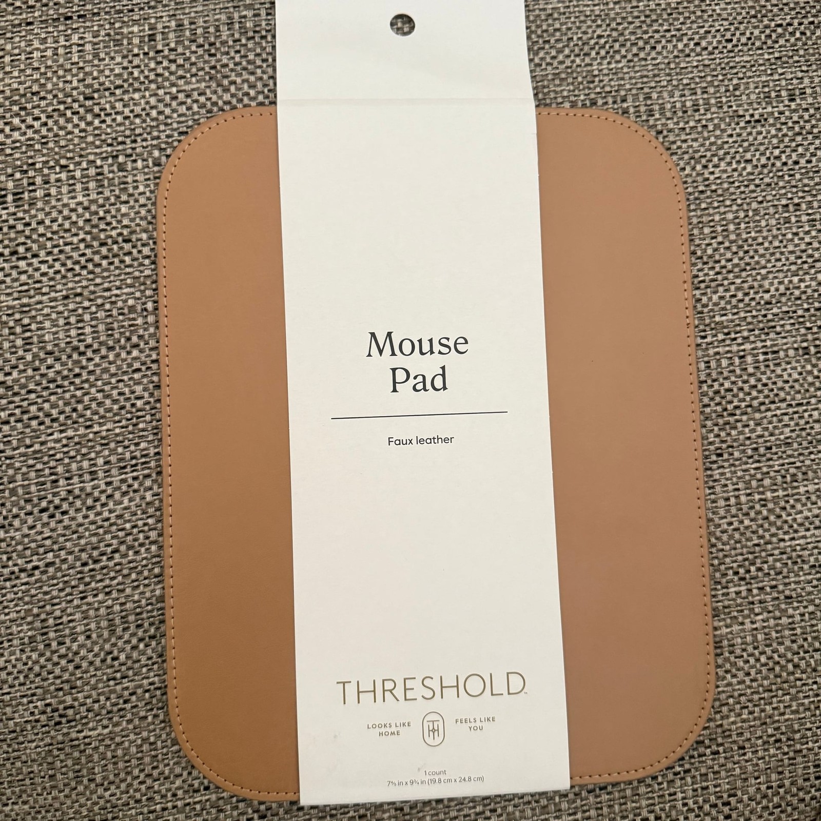 Threshold Faux Leather Mouse Pad with Cork Backing