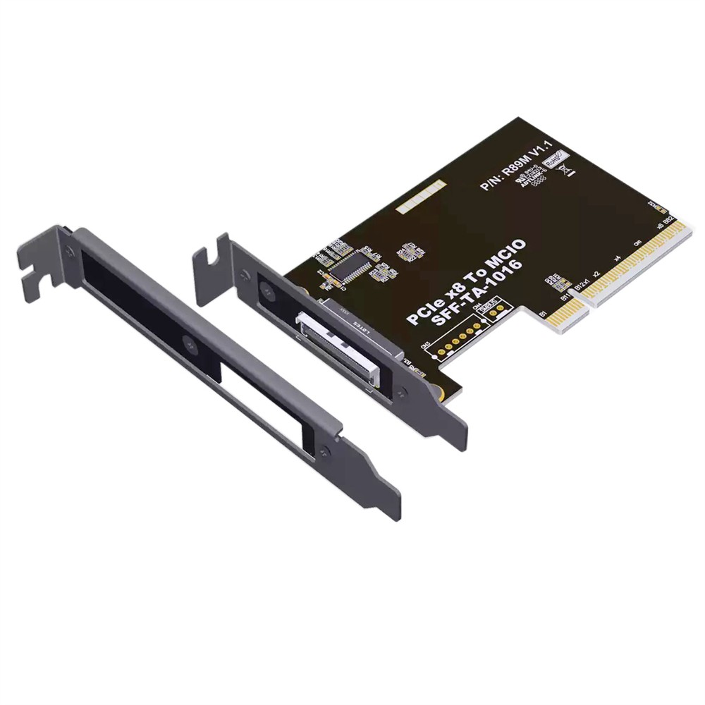 CY External MCIO 8i SFF-TA-1016 to PCI-Express 8x VROC Adapter for Mainboard SSD