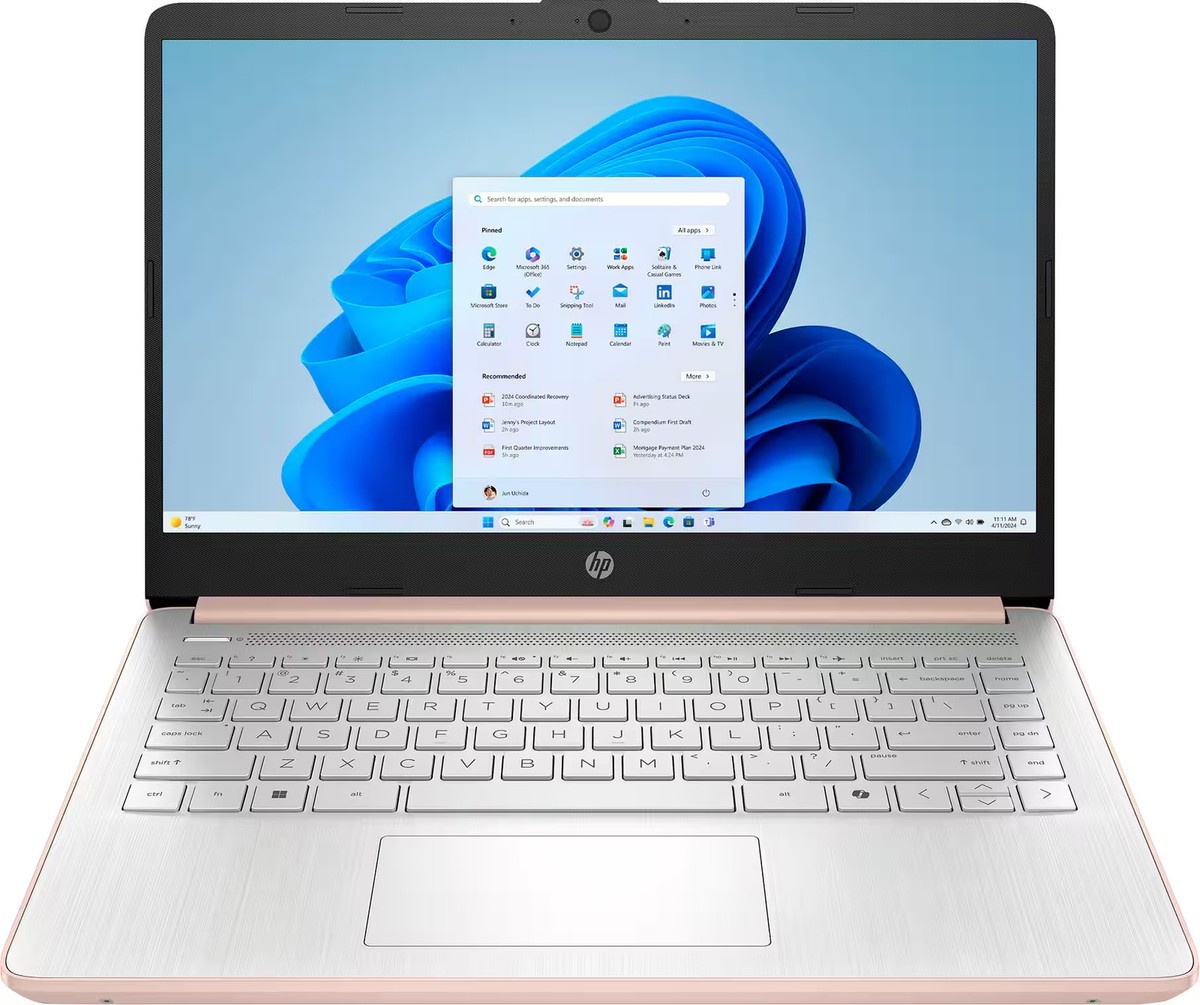 HP 14-ep2111wm 14" HD N150 0.8GHz Intel UHD Graphics 4GB RAM 128GB SSD Win 11
