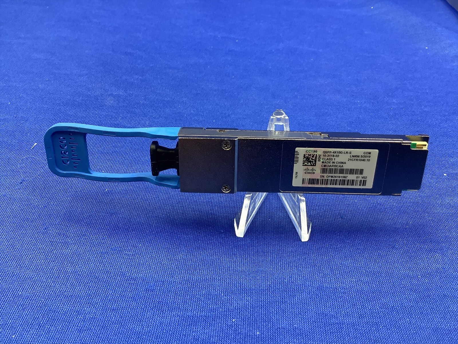 CISCO QSFP-4X10G-LR-S 4x10GBASE-LR MPO QSFP Module 10-3118-02