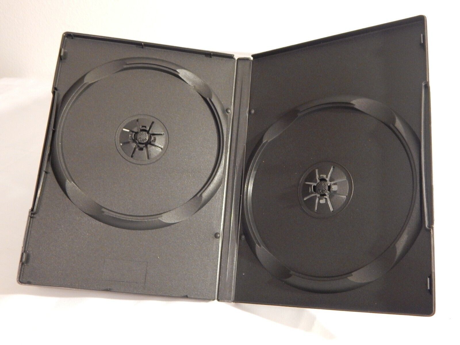 5 Standard 14mm Black Double DVD Movie Case Storage Box for CD DVD Disc
