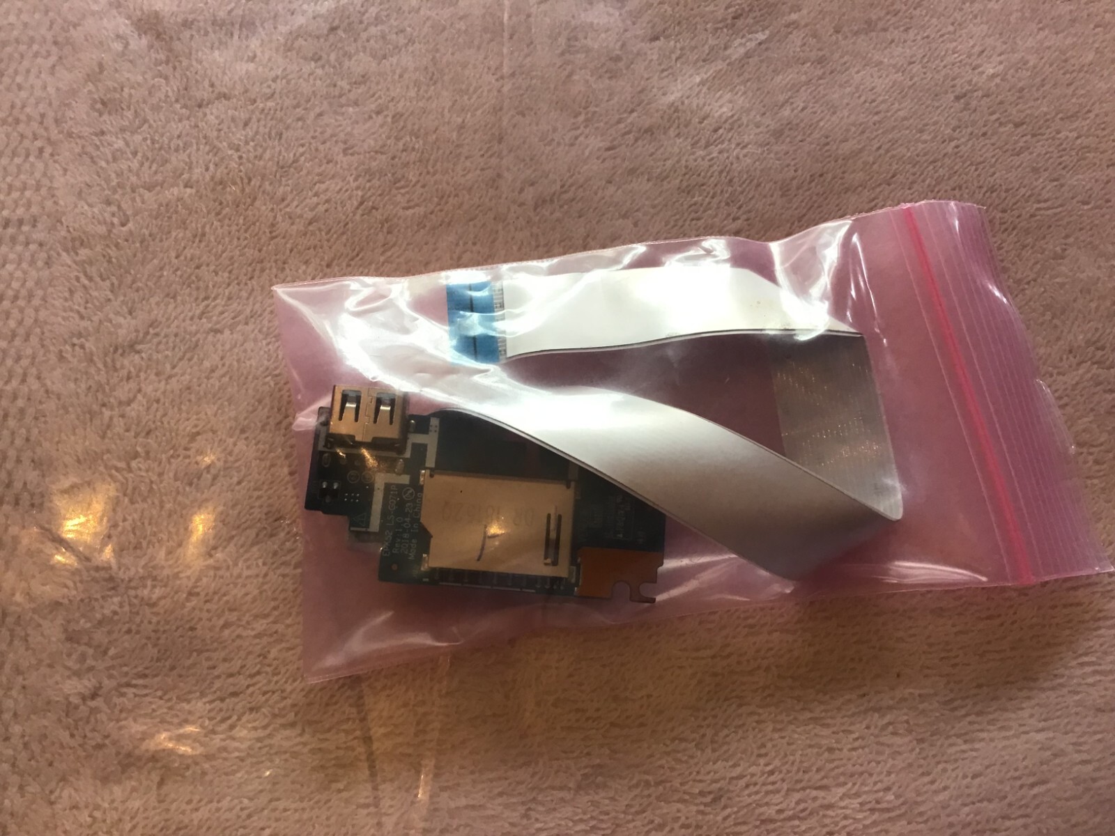 HP 15-DA 15-DB 15T-DA USB SD CARD READER I/O BOARD W/CABLE L20448-001 L20452-001