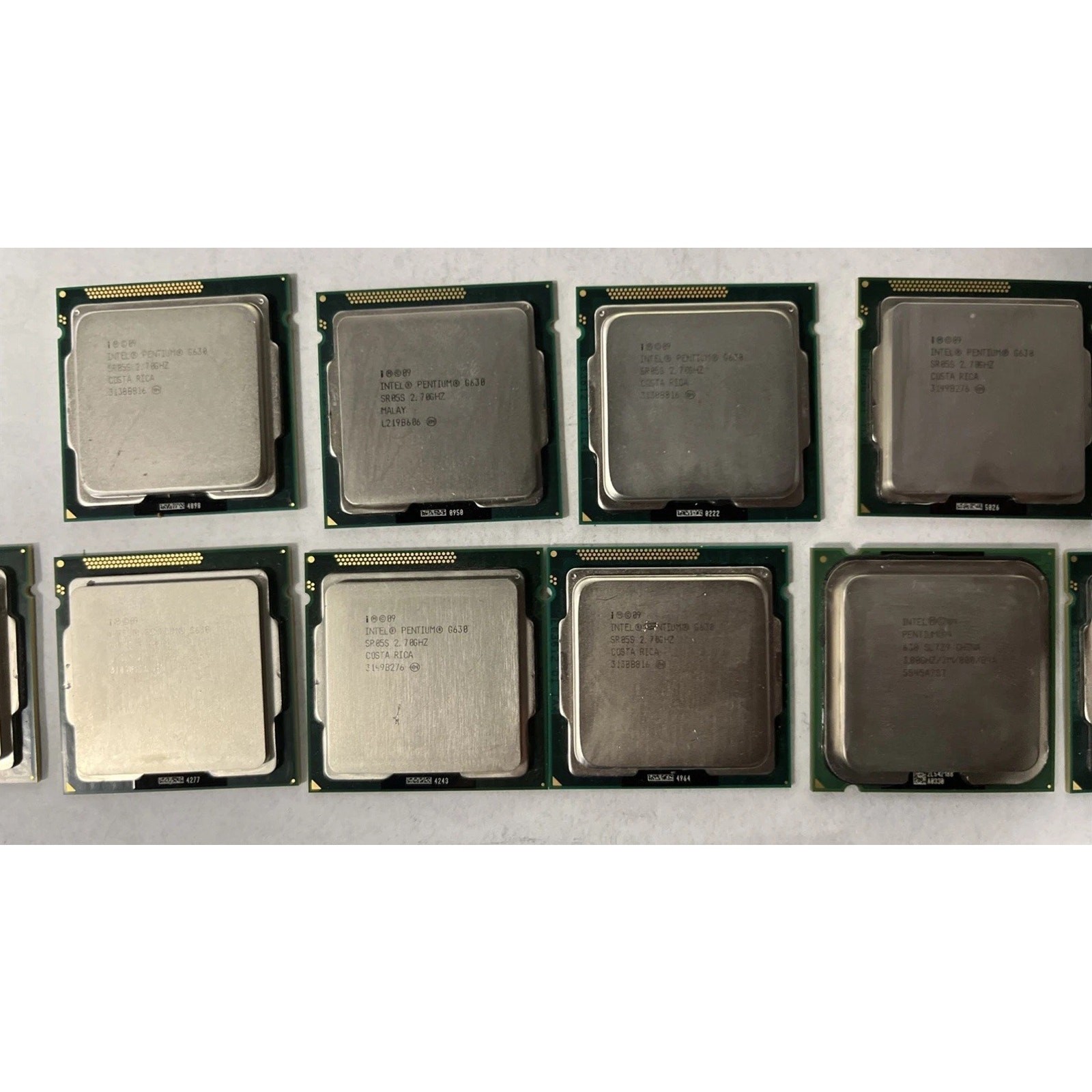 LOT Of 10 X Intel Pentium G630 CPU Dual Core CPU