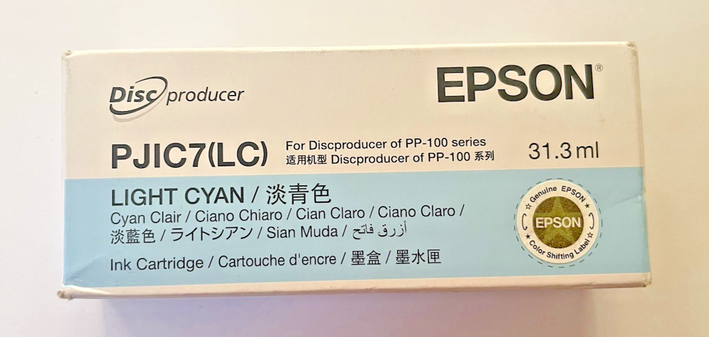 Epson DiscProducer PJIC7 (LC) Light Cyan Ink Cartridge (2027)