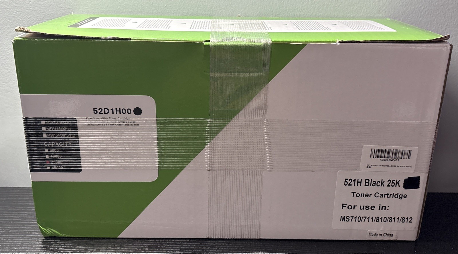 521H 52D1H00 Black Toner Cartridge 25K