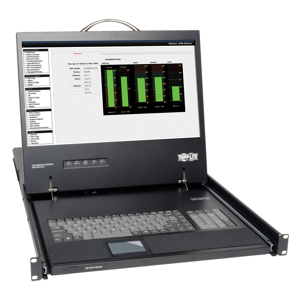 Tripp-Lite B021-000-19 Kvm 1U Rackmount Switch 19Inch Touchpad Keyboard Retail