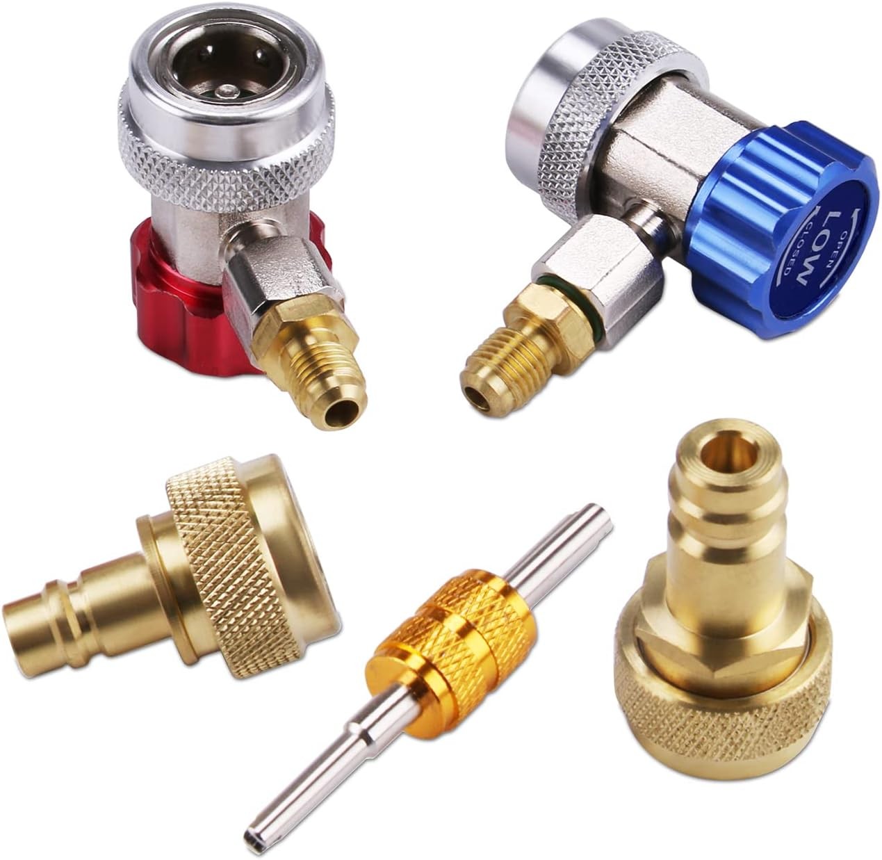 Lichamp Car AC R1234YF R134A Quick Couplers Adapters
