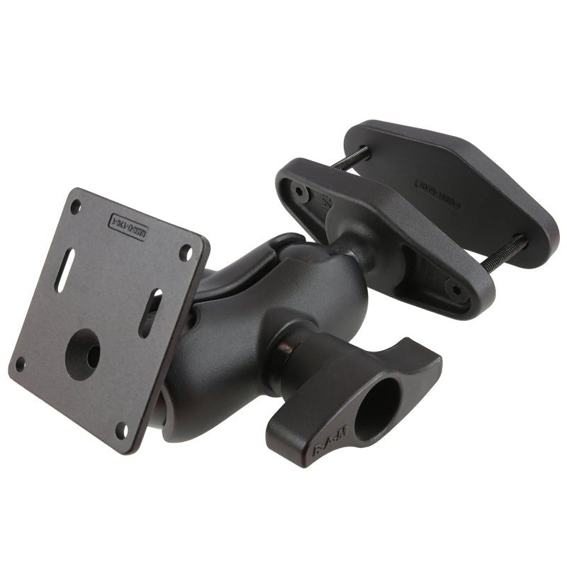 RAM-D-2461U-C-247-4  RAM 4" Square Post Clamp Mount with 75x75mm V...