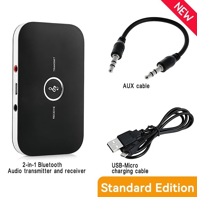 B6 2 IN 1 Bluetooth 5.3 Audio Transmitter Receiver 3.5mm AUX Jack RCA USB Dongle