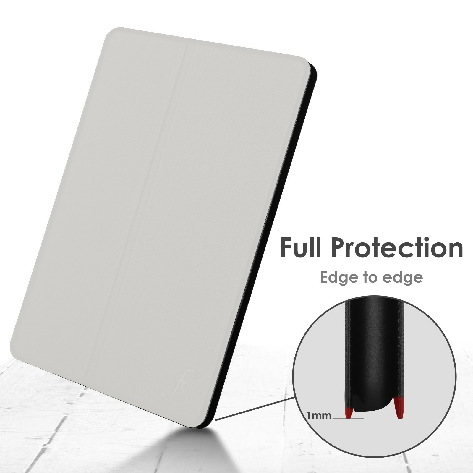Tablet Case Forefront Cases Leovo/Samsung10.1, Lightweight Slim Stand White 