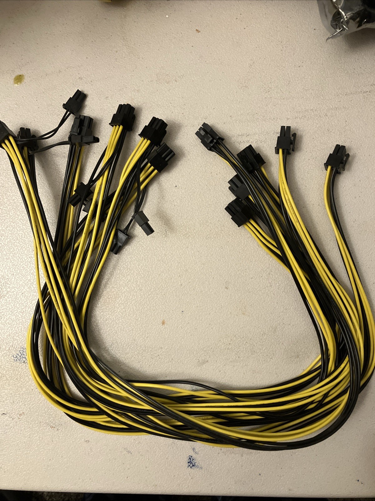 6 Pack 16 Gauge 2ft 6 Pin to 6+2 Pin Power Supply Cable Cord for GPU